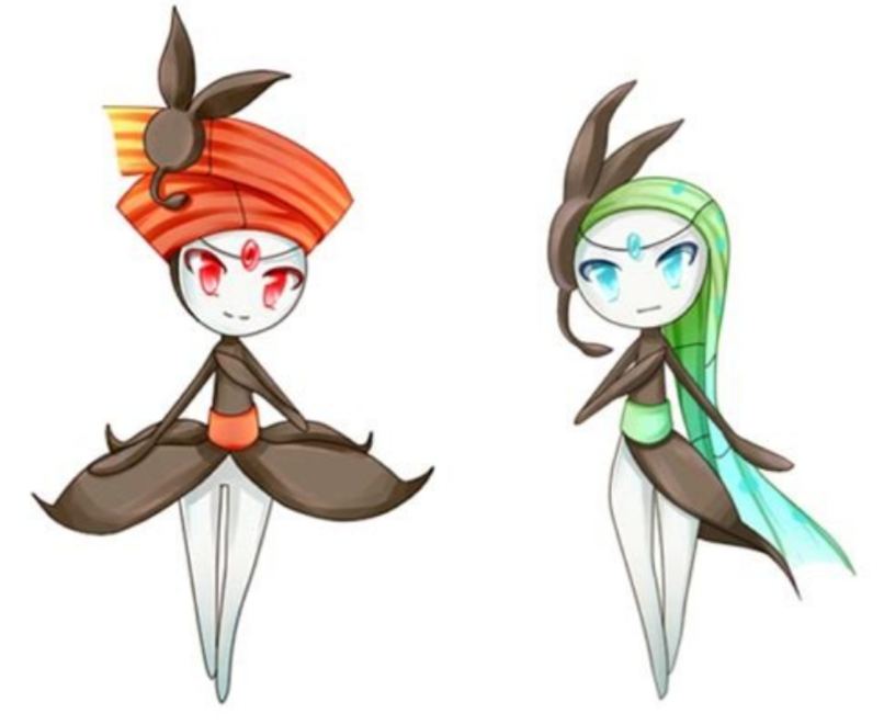 神奇宝贝中假神兽,第二位是死神和梦魇怪的结合,第三位黑化了