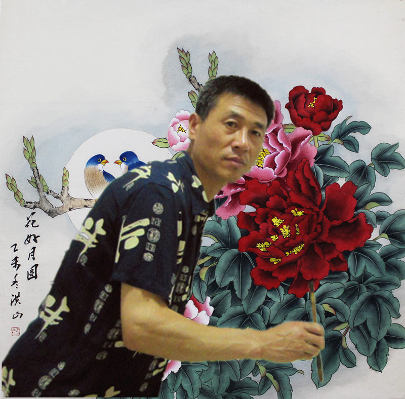 花鸟画|充满祥和气息的画作—张洪山工笔花鸟画作赏析