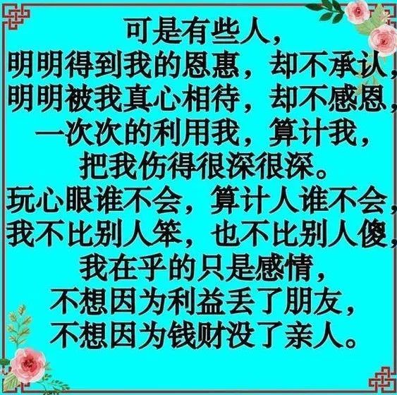 送給把我當傻子的人