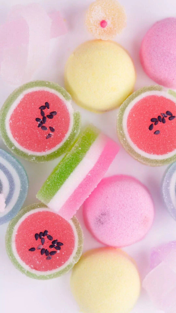 少女心糖果壁纸不辜负在最好的时光里遇见糖果的精致