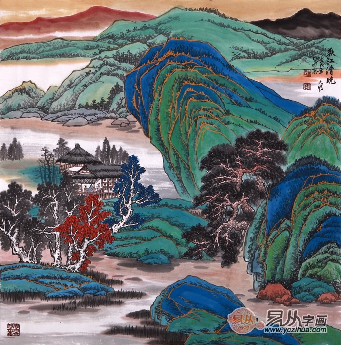 不可不知的国画山水画技法，你心里知道几点_腾讯新闻