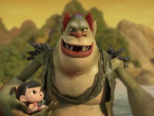 海夜叉掳走小女孩时,明明被人发现,但他却反咬哪吒一口!