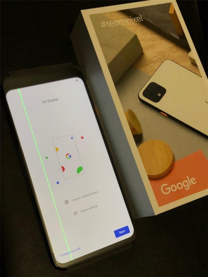 谷歌pixel4部分機型出現顯示屏綠線問題