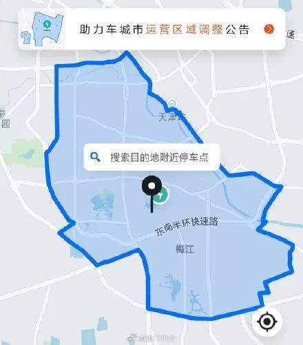 图为现在市区运营范围.