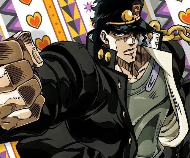 承太郎的帽子作为著名的本体确实的和承太郎本身结合在了一起,就连