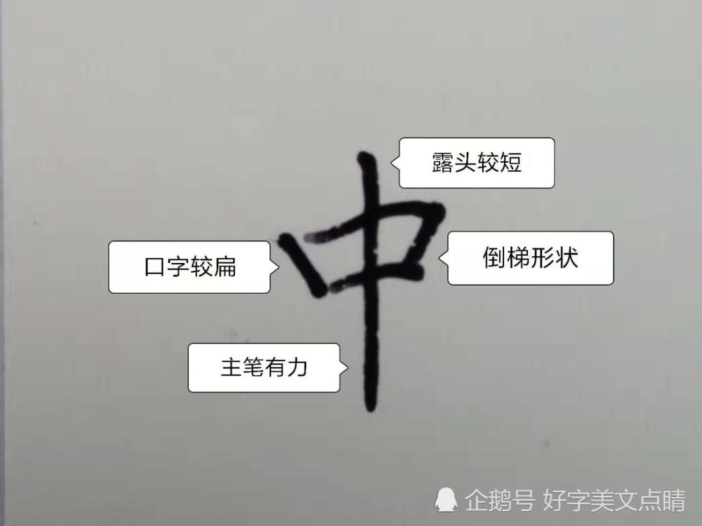 橫不可太長,豎鉤為主筆,要寫得剛直有力.血該字字形較扁.