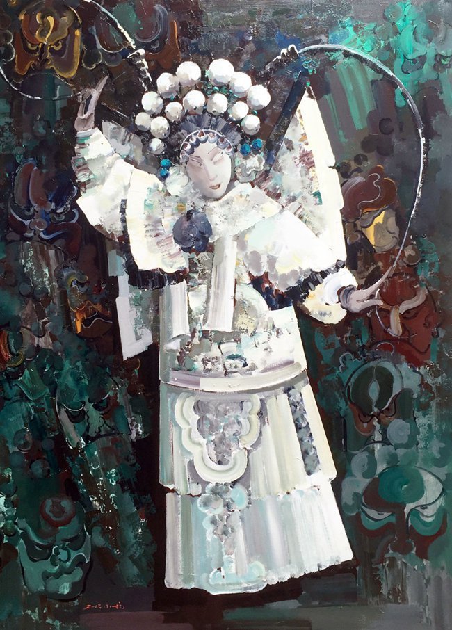 10月24日,"角·色"东方歌剧的写意时空——彭小杭戏曲人物油画作品展