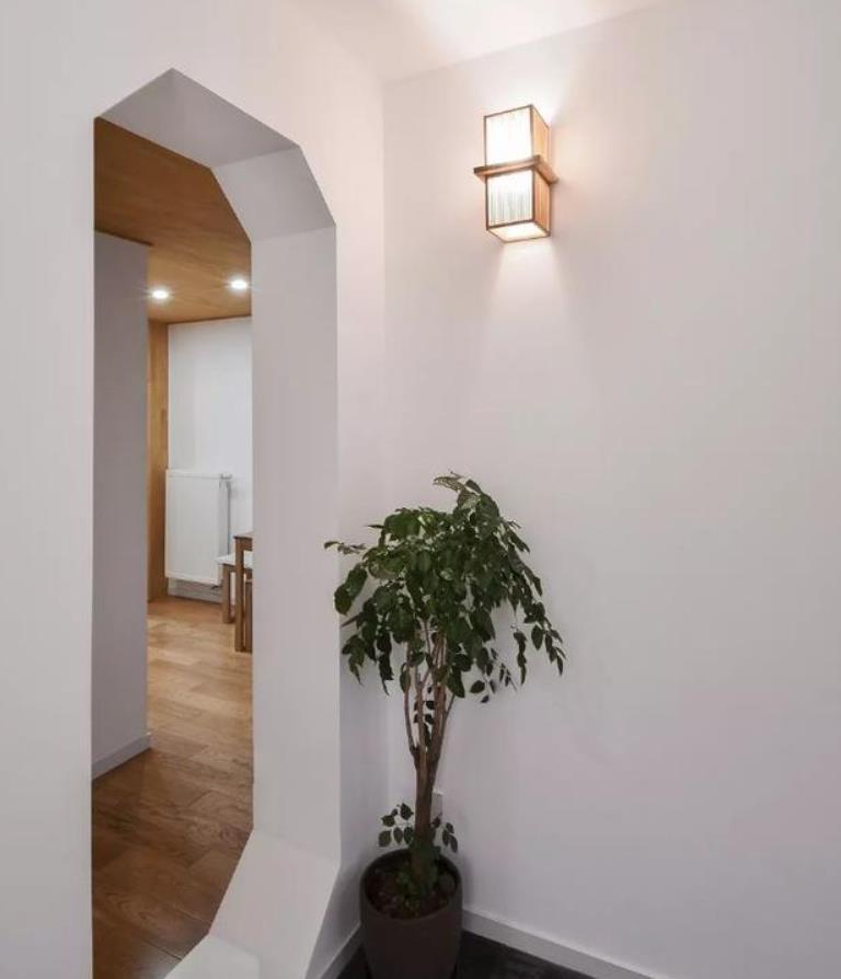 60平原木小户型,八角门隔断太吸睛,家里每一处都是高颜值