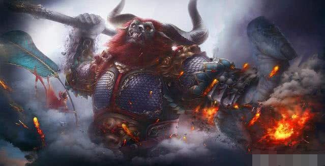 夔牛,夔牛是通天教主的坐骑,身边总是有五彩祥云,故而也叫五彩神牛,是