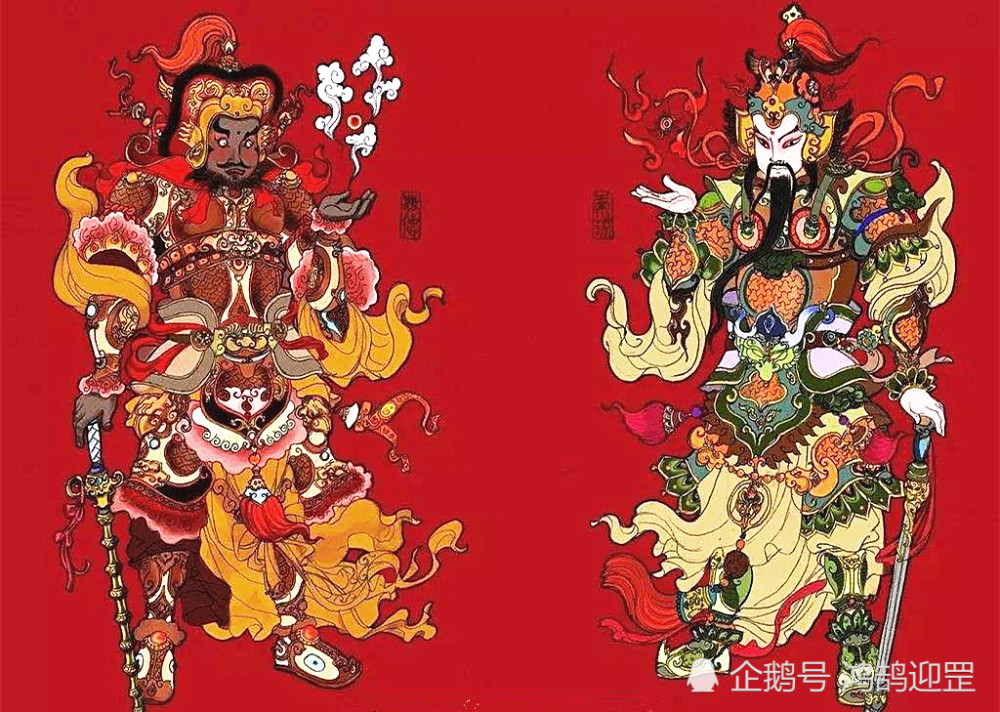 桃符图片门神-千图网