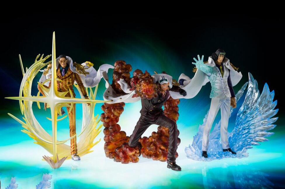 海贼王:集英社推出三大将新手办,高度刻画出他们的战斗场面