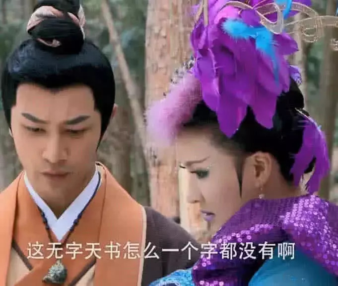 史上最费解的台词这无字天书怎么一个字都没有啊编剧过来下