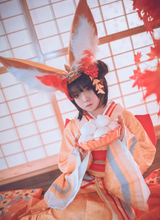 阴阳师 中学生cos山兔 简直太萌了 你的魔蛙呢 腾讯新闻