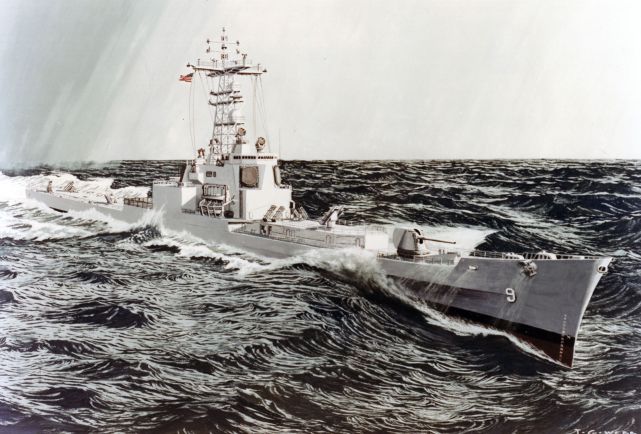 班布里奇号巡洋舰也是上世纪60年代初期服役的,但它已经算是美国海军