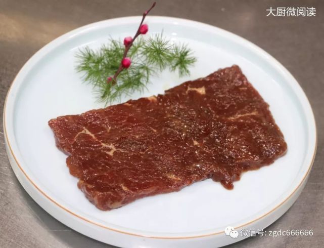 木瓜汁腌制牛肉图片