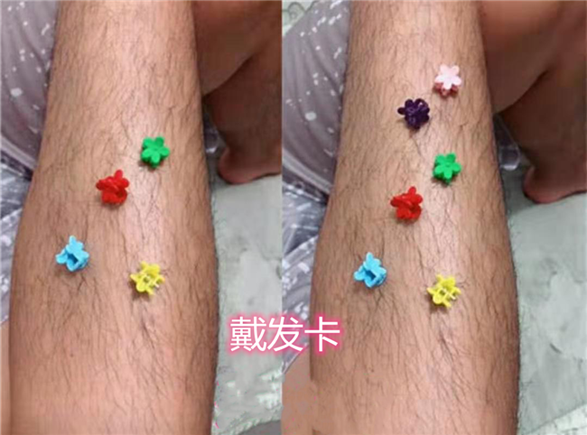 男生怎麼折騰腿毛,戴髮卡,染色沒啥,看到做造型:真會玩兒