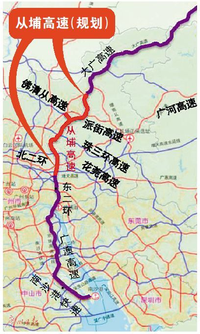 届时,在从化,不仅可以40分钟快速通达黄埔,更可以绕避广州中心城区的