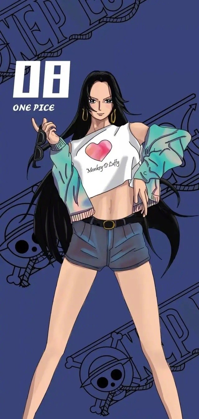 《海贼王》潮服特辑,爱上了这个罗宾的爱心啊!