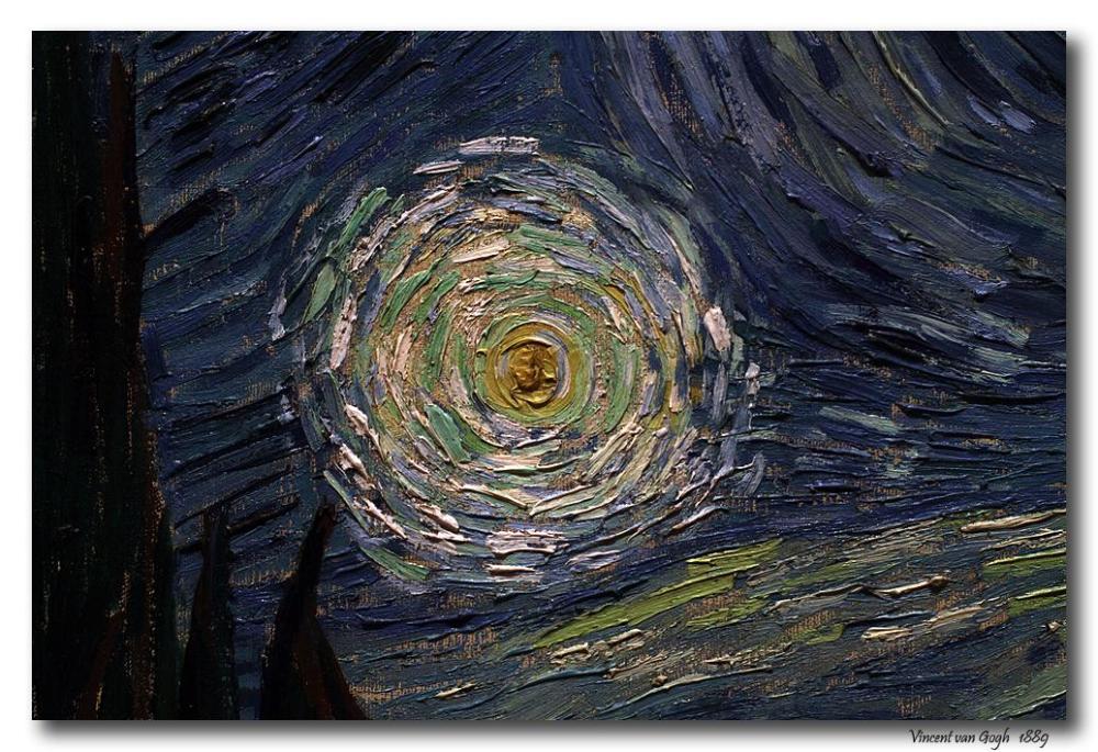 梵高油画技法研究《星夜》