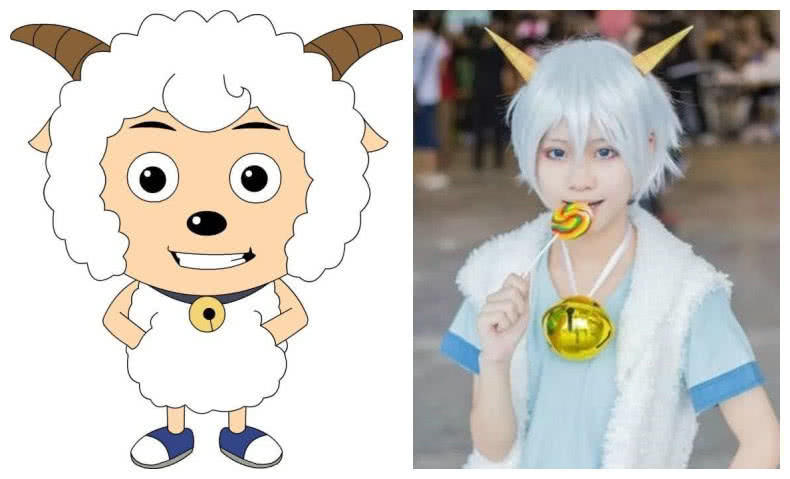 喜羊羊真人版?灰太狼还原度80%,美羊羊我能先抱走吗?