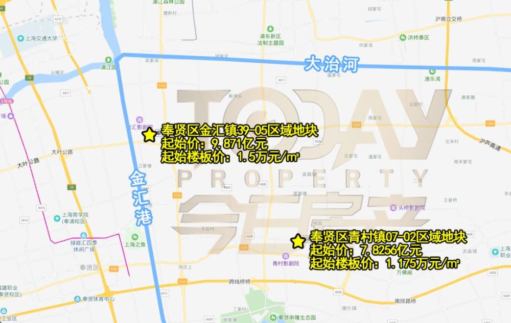 11月15日 奉贤区青村镇07-02区域地块 四至范围:东至青鼎路,南至青茂