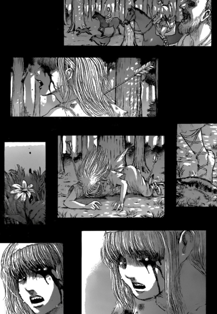 进击的巨人 漫画中的花朵暗示了九大巨人还未出现 少了进击巨人 腾讯新闻