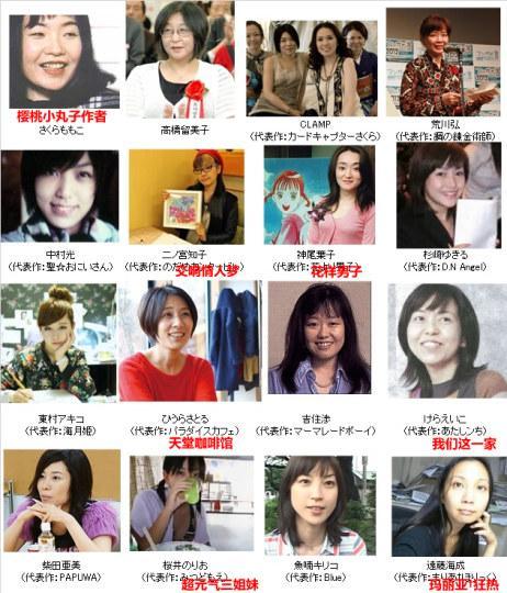 岛国28位知名女漫画家颜值公开美女比想象多