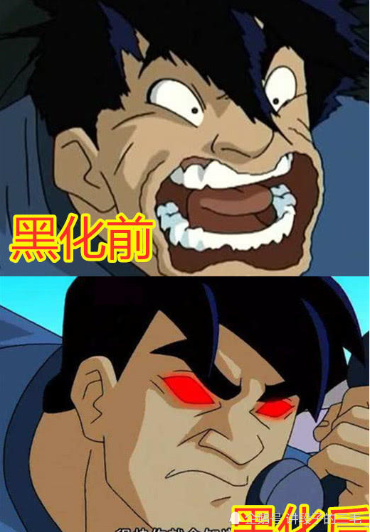 成龙历险记:黑化前vs后,龙叔眼冒红光,小玉变女王,看到小蛇笑出声