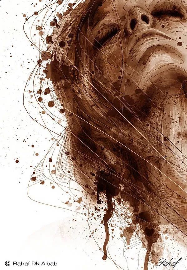 cg插画碰撞的颜色画出了蜜汁的感觉大触