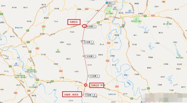 南潼高速四川段线路示意图南潼高速线路走向南充至潼南高速公路(四川