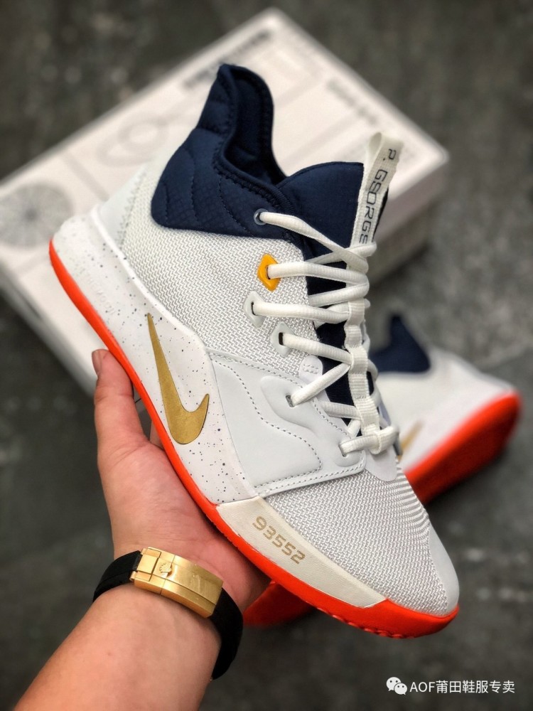 梦之队配色!nike pg3"usa 乔治大将军战靴开箱测评!