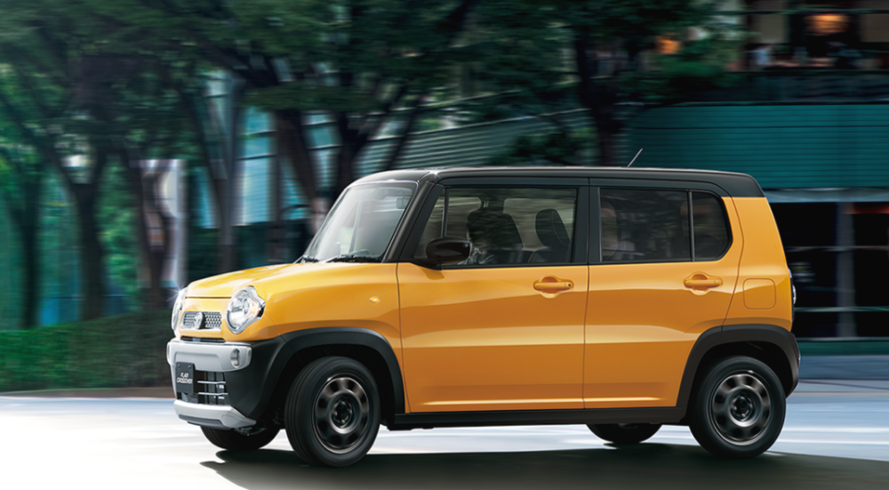 车型,大体造型并没有进行过多更改,属于比较典型的铃木kcar设计理念