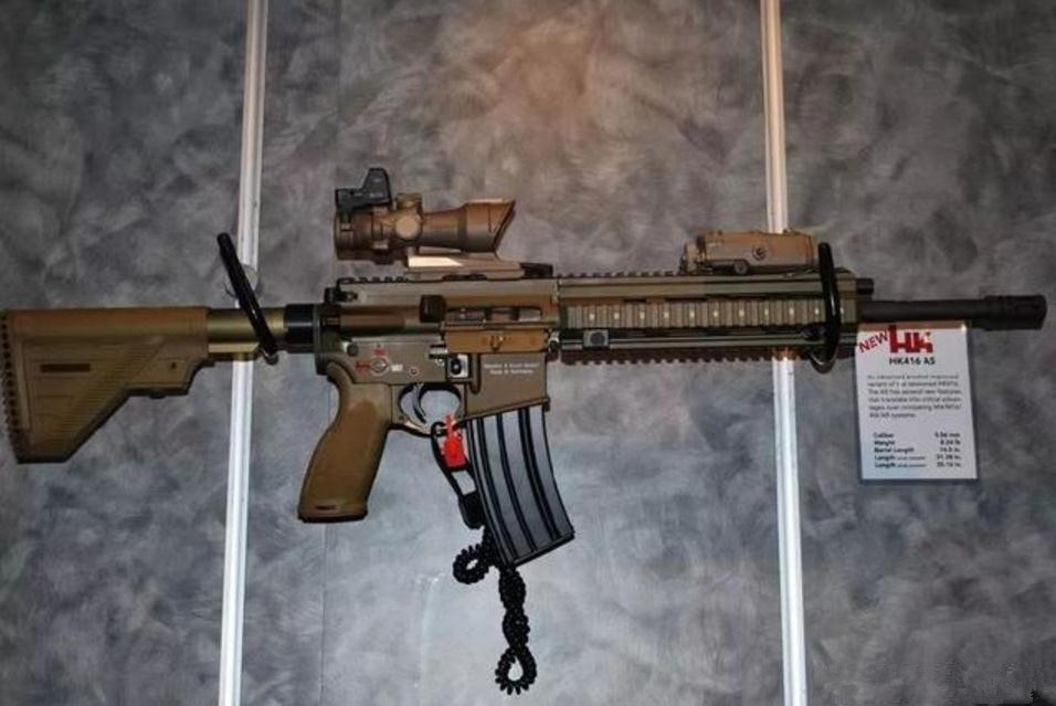 去年2月份,荷兰国防部宣布选定德国h&k公司生产的hk416a5步枪作为下一