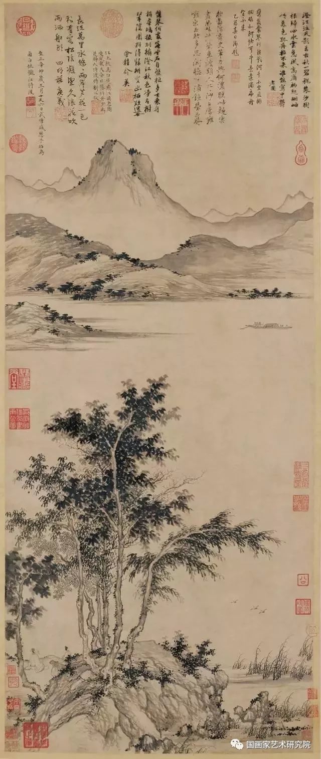 中国国画历代精品高清展元代文人画的笔墨逸韵