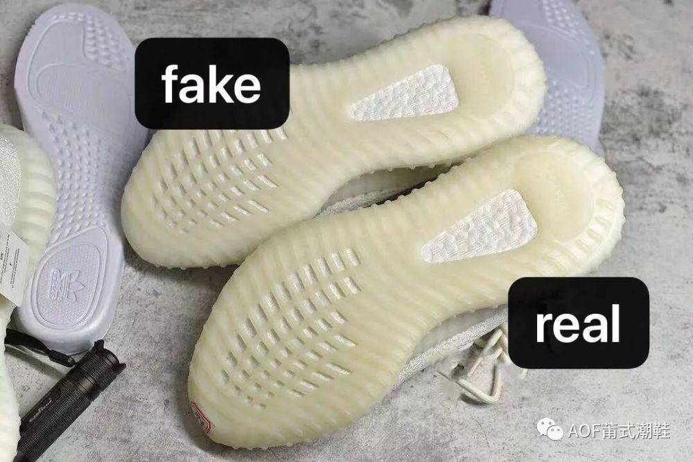 yeezy350純白真假詳細對比,火眼金睛看細節!