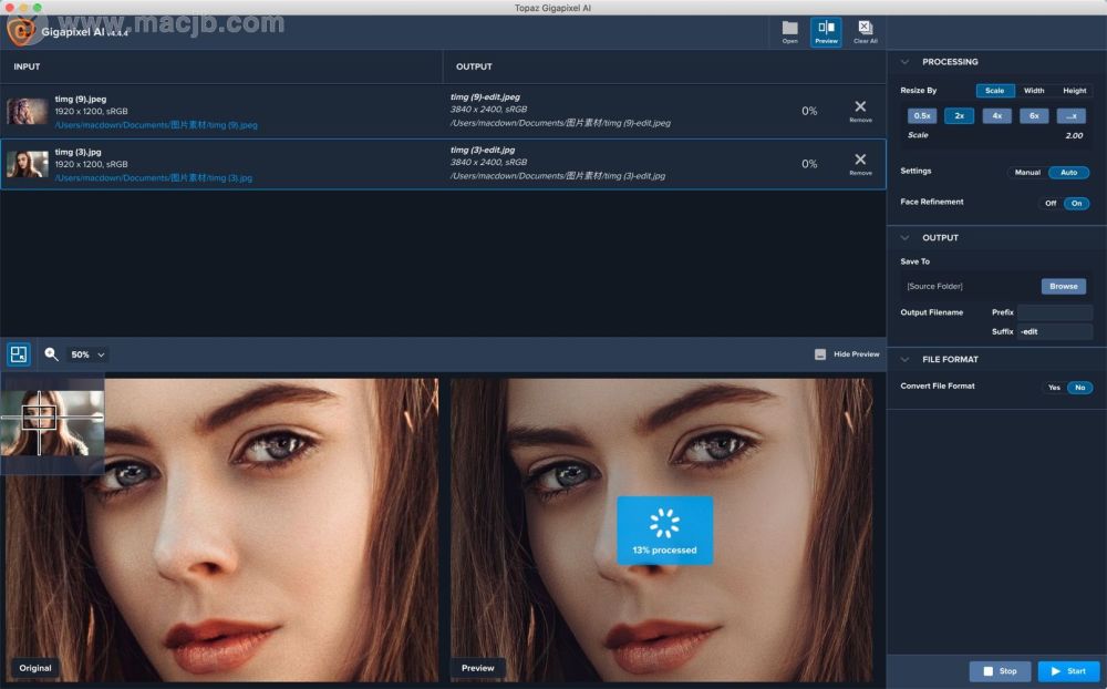 topazgigapixelaiformac无损放大
