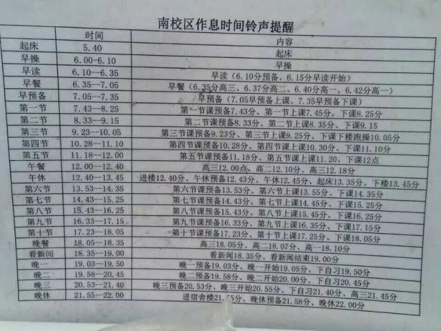 郑州外国语学校|全国29所重点中学作息表曝光，学霸都是怎样炼成的？