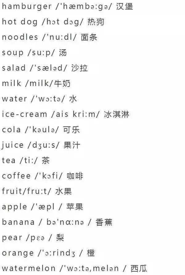 六,食品(food and drink)五,人物(people)四,動物(animals)三,顏色