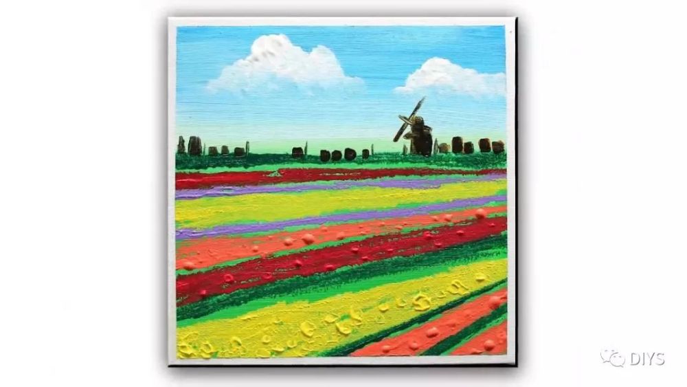 如何用丙烯颜料绘画田园风景,步骤详细又简单