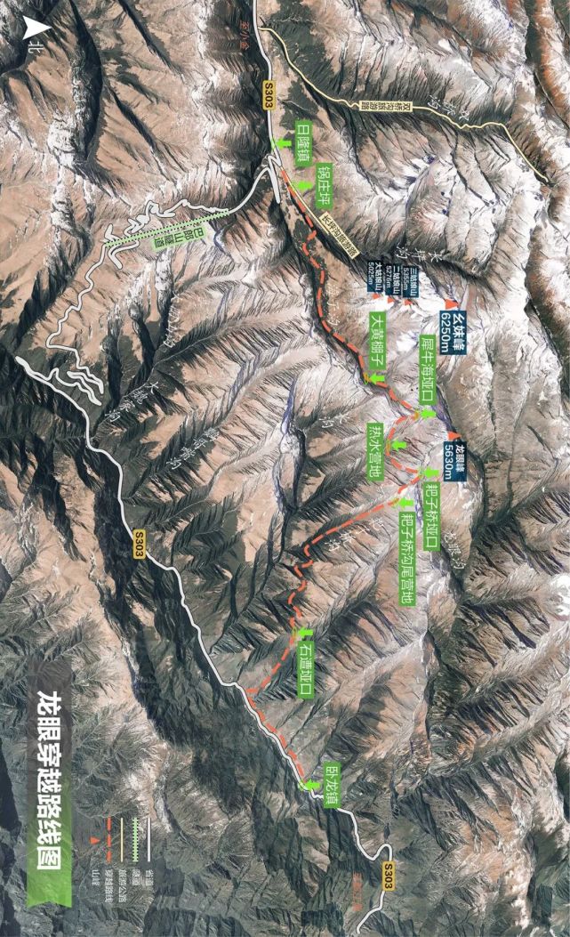 龙眼穿越路线图地理公社绘制(点击图片看大图)作者手记走出石遭垭 
