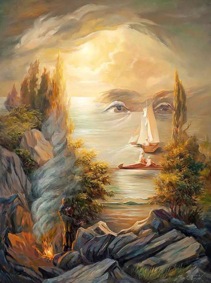 艺术家制造视觉陷阱这些画看2次才能发现答案