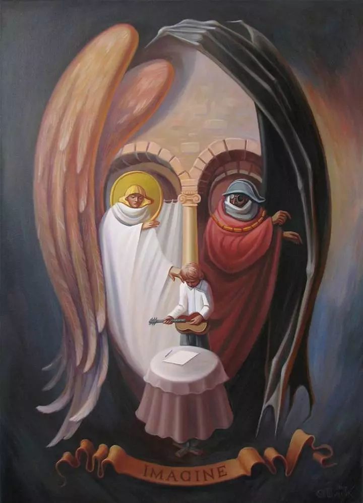 艺术家制造视觉陷阱这些画看2次才能发现答案