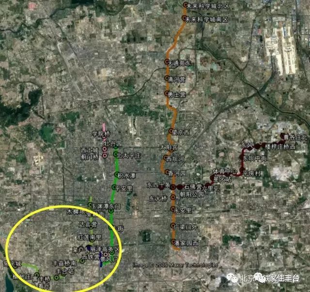 16号线(甘家口~宛平城,19号线(牡丹园~草桥,大兴机场线(草桥~丽泽