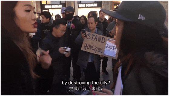 用三种语言怼“港独”的内地姑娘：面对挑衅，当时没有感到一点害怕（视频/组图） - 3