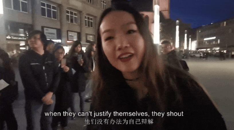 用三种语言怼“港独”的内地姑娘：面对挑衅，当时没有感到一点害怕（视频/组图） - 4