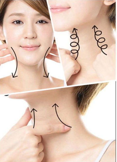 3.按摩 对于初步产生的颈纹,按摩是最好的方法.