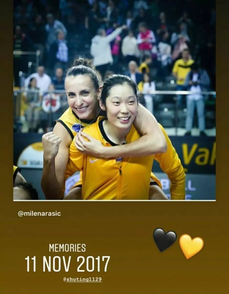 拉西奇是想念朱婷了!发文留念和朱婷合照,下赛季两人有望再次携手