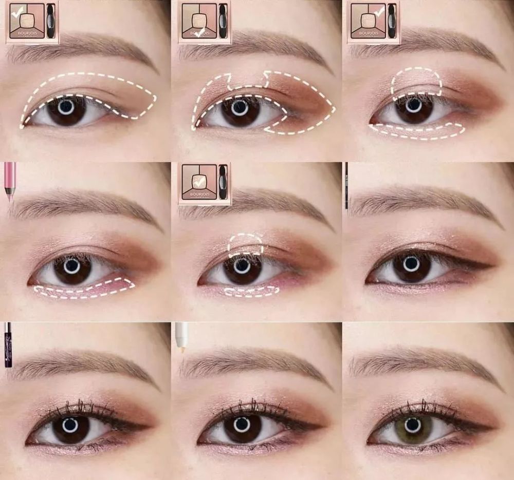 二十款美醉了的眼妆教程 第一款 漂亮的眼妆就是这样一步步画出来的