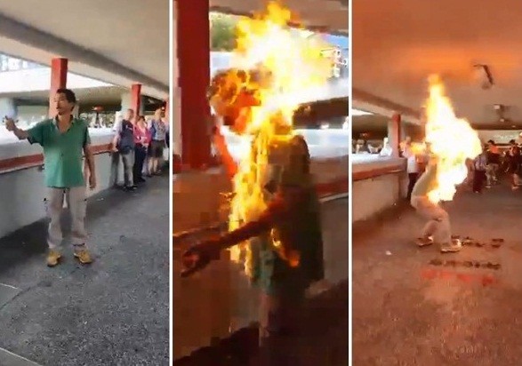 关注香港市民被暴徒点火烧伤案