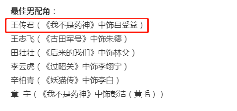 王传君终于摘掉 关谷神奇 标签 入围第32届金鸡奖最佳男配角 腾讯新闻